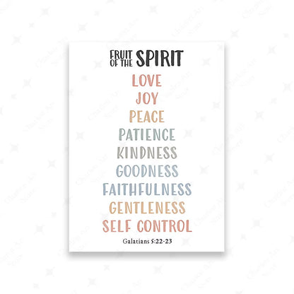 Kids Bible Verses Christian Church Scripture Wall Art Canvas Painting Print Biblical Affirmation Poster Picture Child Room Decor